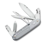 Victorinox Couteau Suisse Synergy X Alox, 9 Fonctions avec Ciseaux, Argent | Outil multifonction avec clip de poche et tournevis. Idéal pour camping et EDC. 9,3 cm, 99 g. Fabriqué en Suisse.