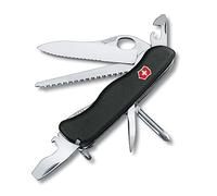 VICTORINOX Couteau Suisse Trailfinder, Grand, 12 Fonctions, Outil Multifonction avec Lame à Une Main, Ouvre-Boîtes, Tournevis, Noir