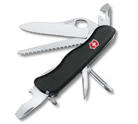 VICTORINOX Couteau Suisse Trailfinder, Grand, 12 Fonctions, Outil Multifonction avec Lame à Une Main, Ouvre-Boîtes, Tournevis, Noir