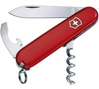 Victorinox Couteau de poche WAITER 0.3303.B1 – 9 fonctions, ouvre-boîte et tire-bouchon – Rouge