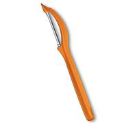 Victorinox Éplucheur Universel avec Lame Pendulaire, Lame Dentelée, Double Tranchant, Acier Inoxydable, Lave-Vaisselle Coffre-Fort, Orange