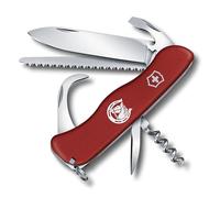 Victorinox Equestrian Couteau de Poche Suisse, Multitool, 12 Fonctions, Nettoyeur de Sabots, Tire Bouchon, Rouge