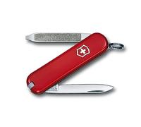 Victorinox Escort Couteau de Poche Suisse, Léger, Couteau Multifonction, 6 Fonctions, Lime à Ongles, Tournevis, Rouge