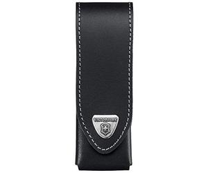Victorinox Étui de Ceinture en Cuir pour Couteau Suisse, 12 cm, Noir | Pochette robuste avec fermeture scratch et passe-ceinture pour transport sécurisé de votre couteau de poche.