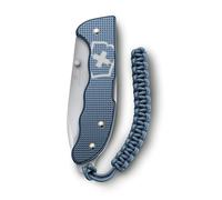 Victorinox Evoke Alox Limited Edition 2026 Couteau de poche 5 fonctions Grand modèle Swiss Made Couteau pliant avec grande lame + Coffret cadeau Bleu glacial