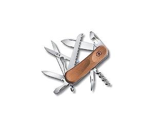 Victorinox Evolution Bois 17 Couteau de Poche Suisse, Léger, Multitool, 13 Fonctions, Tire Bouchon, Scie à Bois, Bois