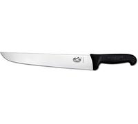 Victorinox Fibrox 5.5203.28 Couteau de Cuisine, Couteau de Boucher, Noir, Longueur : 28 Cm