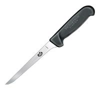 Victorinox Fibrox 5.6403.12 Couteau de Cuisine, Couteau à Désosser, Noir, 12 Cm