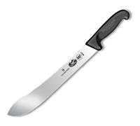 Victorinox Fibrox 5.7403.31 Couteau de Cuisine, Couteau de Boucher, Noir, Longueur : 31 Cm