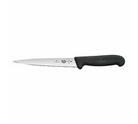 Victorinox Fibrox Couteau à Fileter, 18 Cm, Lame Flexible, Passe au Lave-Vaisselle, Noir