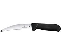 Victorinox Fibrox Couteau à Tripes, Pointe Épaissie Contondante, Lame Courbée, 15 Cm