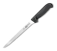 Victorinox Couteau de cuisine Fibrox – filet flexible, lame 20 cm, inoxydable, noir
