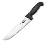 Victorinox Fibrox Couteau de Cuisine, Couteau de Boucher, Noir, Longueur : 23 cm, 5,5203,23
