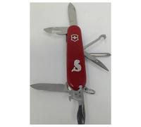 Victorinox Fisherman Couteau de Poche Suisse, Léger, Multitool, 18 Fonctions, Eailleur à Poissons, Dégorgeoir, Rouge