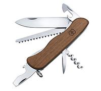 Victorinox, Forester Wood, Couteau de Poche Suisse, Multifonction, Léger, 10 Fonctions, Grande lame, Ouvre-boîtes, Tournevis 3 mm, Blocable