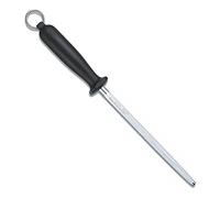 Victorinox Fusil de ménage rond avec manche, Acier Inoxydable, Noir/Argent, 30 x 5 x 5 cm