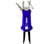 Victorinox Golf Tool, Couteau de Poche Suisse, Multifonction, 10 Fonctions, Marque Balle, Relève Pitch, Bleu Transparent