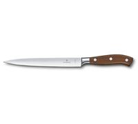 Victorinox Grand Maître Couteau à Filet, Lame Flexible 20 cm, Manche Bois | Couteau de cuisine pour poisson et viande, lame en acier inoxydable extra-tranchante à bord droit, Swiss Made