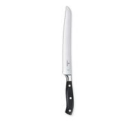 Victorinox Grand Maître, Couteau à pain et à pâtisserie professionnel, Lame extra-tranchante, tranchant cranté, 23 cm, Acier inoxydable, noir