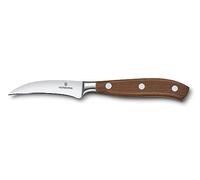 Victorinox Grand Maître, Couteau de bureau professionnel, Lame extra-tranchante, tranchant droit, 8 cm, Manche en bois noble, Acier inoxydable, brun