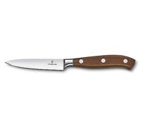 Victorinox Grand Maître Couteau d'Office Forgé 10 cm, Acier Inox, Bois Brun