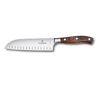 Victorinox Grand Maître Couteau Santoku, Érable Modifié, Lame Alvéolée, 17 Cm, Boîte Cadeau