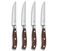 Victorinox Couteaux à steak Grand Maître, Lot de 4, Bois d'Érable modifié, Passe au lave-vaisselle