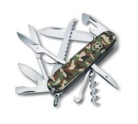 Victorinox Huntsman Couteau de Poche Suisse, Léger, Couteau Multifonction, 15 Fonctions, Grand Lame, Tire Bouchon, Ouvre Boite, Camouflage