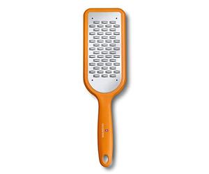 Victorinox Kitchen Utensils, Râpe de cuisine professionnelle, tranchant fin, extra tranchant, manche plastique robuste, orange