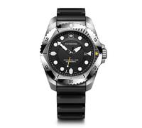 Victorinox Montre Homme Dive Pro Ø 43 mm – Swiss Made, Quartz, Verre saphir, Étanche 300 m, Noir