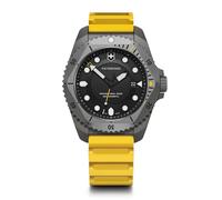 Victorinox Montre Homme Dive Pro Ø 43 mm, Swiss Made, Quartz Analogique, Étanche Jusqu’à 300 m, Verre Saphir, Bracelet Caoutchouc, Jaune