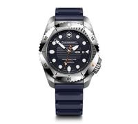 Victorinox Montre Homme Dive Pro Automatic Ø 43 mm, Swiss Made, Automatique, Étanche Jusqu’à 300 m, Verre Saphir, Bracelet Caoutchouc, Bleu