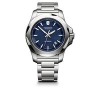 Victorinox Montre Homme I.N.O.X. Mechanical Ø 43 mm, Mécanique, Swiss Made, Étanche Jusqu’à 200 m, Bracelet INOX, Bleu/Argent