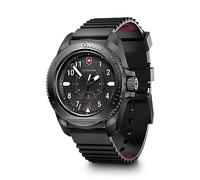 Victorinox Montre Homme Journey 1884 – Ø 43 mm, Swiss Made, Quartz, Étanche 200 m, bracelet noir