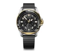 Victorinox Montre Homme Journey 1884 Ø 43 mm, Swiss Made, Quartz Analogique, Étanche Jusqu’à 200 m, Bracelet Caoutchouc, Noir