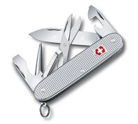 Victorinox Couteau de poche Pioneer X Alox – 9 fonctions, léger, lame & ouvre-boîte – Argent