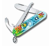 Victorinox - Couteau suisse enfant My First 0.2373.E1 Édition dauphin - 9 fonctions, 84 mm