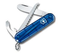 Victorinox My First Victorinox, Mini Couteau de Poche Suisse pour Enfants, Léger, Multitool, 9 Fonctions, Bleu Transparent