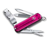 Couteau de poche Nail Clip 580 Victorinox - Transparent Pink