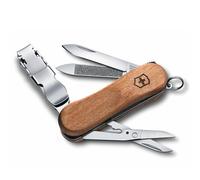 Victorinox Nailclip 580, Swiss Made, 6 Fonctions, Lime à Ongles, Coupe-Ongles, Lame, Ciseaux, Bois