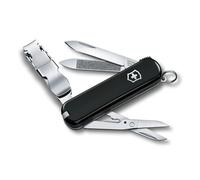 Victorinox Nailclip 580, Swiss Made, 8 Fonctions, Lime à Ongles, Coupe-Ongles, Lame, Ciseaux, Noir