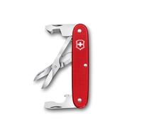 Victorinox Outil de Poche Companion Slim Alox, Outil Multifonction, 6 Fonctions, y c. Ciseaux, Ouvre-Emballage, Tournevis, Swiss Made, Rouge