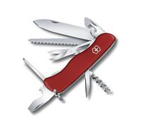 Victorinox Outrider Couteau de Poche Suisse, Couteau Multifonction, 14 Fonctions, Lame, Ciseaux, Tire Bouchon, Rouge