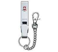 Victorinox, Passe-ceinture "Multiclip" avec chaînette, Couteau de Poche Suisse, accessoires, Multifonction, Étui, argent