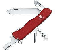 Victorinox Picknicker Couteau de Poche Suisse, Multitool, 11 Fonctions, Lame Fixe, Tire Bouchon, Rouge