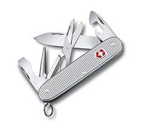 Victorinox Pioneer X Alox Couteau de Poche Suisse, Léger, Multitool, 9 Fonctions, Lame, Ouvre Boite, Argent