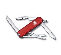 Victorinox Couteau de Poche Rambler, Petit, 10 Fonctions, Swiss Made, Outil Multifonction avec Tournevis Phillips, Ciseaux, Rouge
