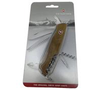 Victorinox Ranger Bois 55 Couteau de Poche Suisse, Multitool, 10 Fonctions, Lame Fixe, Tire Bouchon, Bois