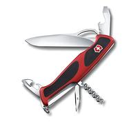 Victorinox, Ranger 61 M Grip, Couteau de Poche Suisse, Multifonction, Léger, 11 Fonctions, Grande lame, Ouvre-boîtes, Tournevis 3 mm, Blocable, Lame à une main