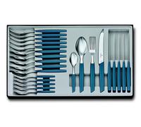 Victorinox | Set de couverts Swiss modern 24 pièces bleu corail